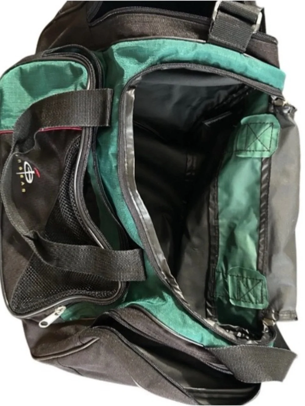 Vintage InGear Duffel Gym Travel Bag Large Compartment Side Pockets Multi Strap